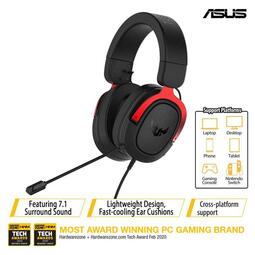 ASUS TUF GAMING H3 (RED) (HEADSET)